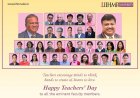 आईआईएचएमआर यूनिवर्सिटी ने मनाया शिक्षक दिवस