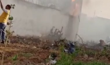 ऑयल फैक्ट्री में लगी भीषण आग: करीब ढाई घंटे तक जलती रही आग, एक करोड़ का नुकसान का अनुमान