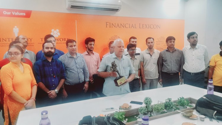 वर्धमान सिक्योरिटीज को मिला नंबर वन का अवार्ड