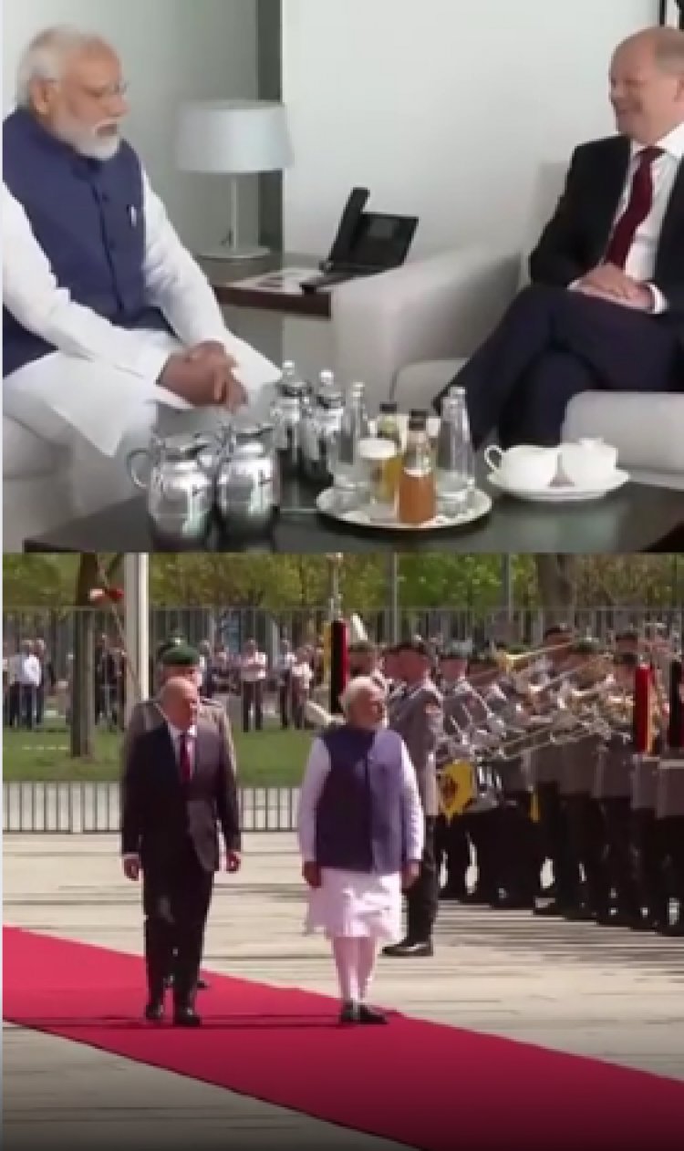 PM मोदी का यूरोप दौरा : बर्लिन में जर्मन चांसलर से मिले प्रधानमंत्री, भारत-जर्मनी ने किया डायरेक्ट एनक्रिप्शन कनेक्शन एग्रीमेंट